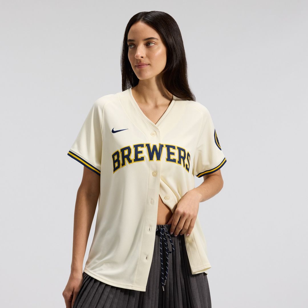 Milwaukee Brewers Nike Women's Home Limited Jersey - Cream