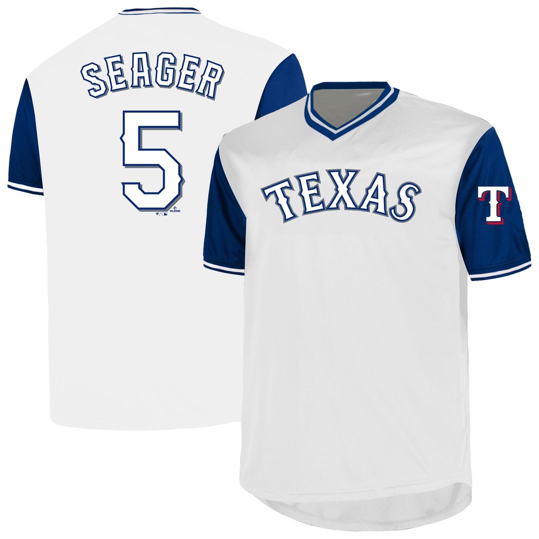 Texas Rangers Corey Seager Profile Big & Tall Name & Number Jersey - White