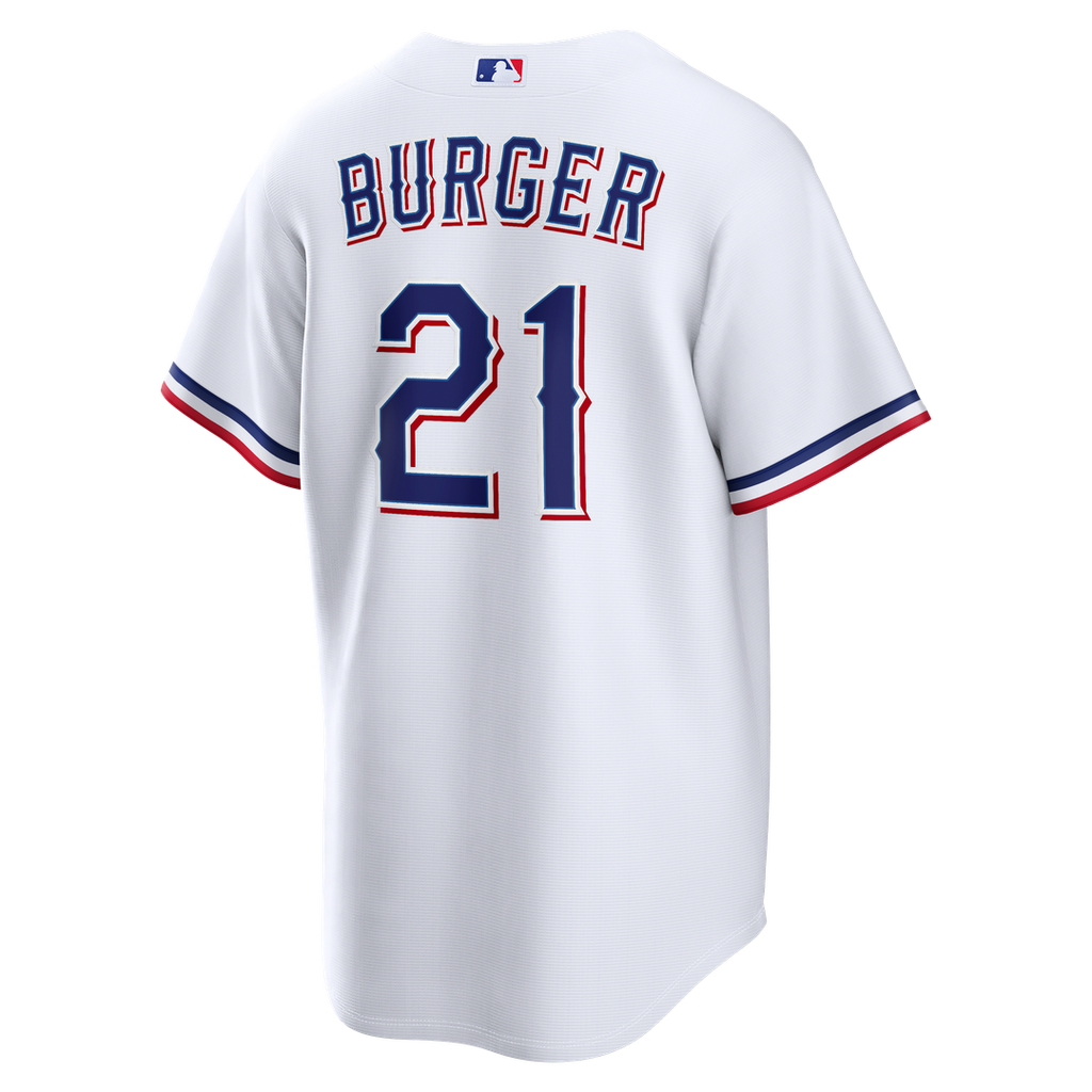 Texas Rangers Jake Burger Nike Home Replica Jersey - White