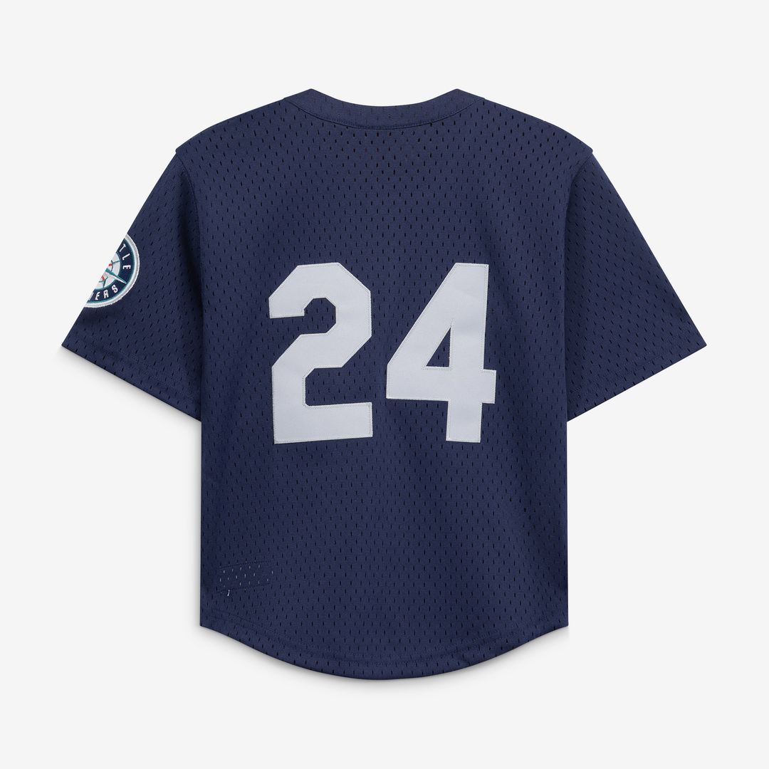 Seattle Mariners Ken Griffey Jr. Mitchell & Ness Toddler Cooperstown Mesh Batting Practice Jersey - Navy