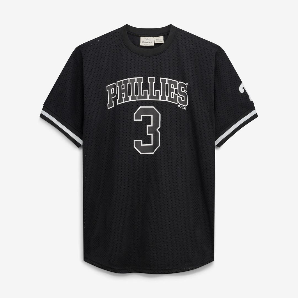 Philadelphia Phillies Bryce Harper Fanatics Big & Tall Heavyweight Mesh Jersey - Black/White