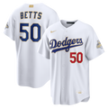 Los Angeles Dodgers Mookie Betts Nike 2026 Gold Collection Stadium Jersey - White