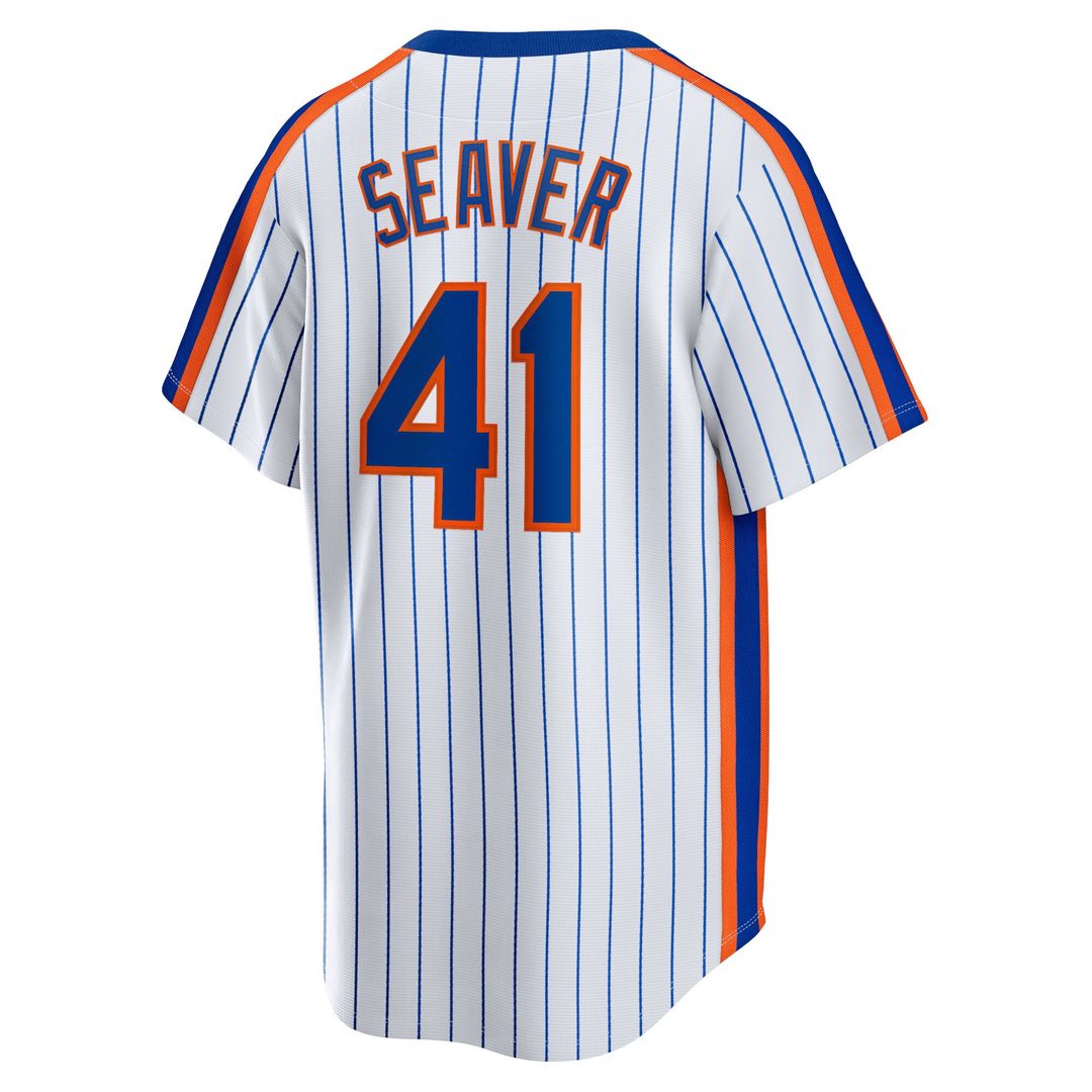 New York Mets Tom Seaver Nike Home Cooperstown Player Jersey - White