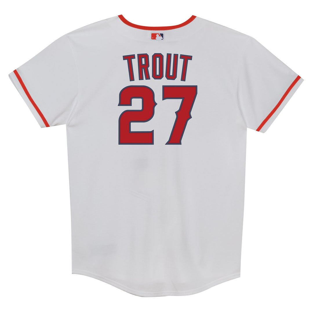 Los Angeles Angels Mike Trout Nike Preschool Home Replica Player Jersey - White