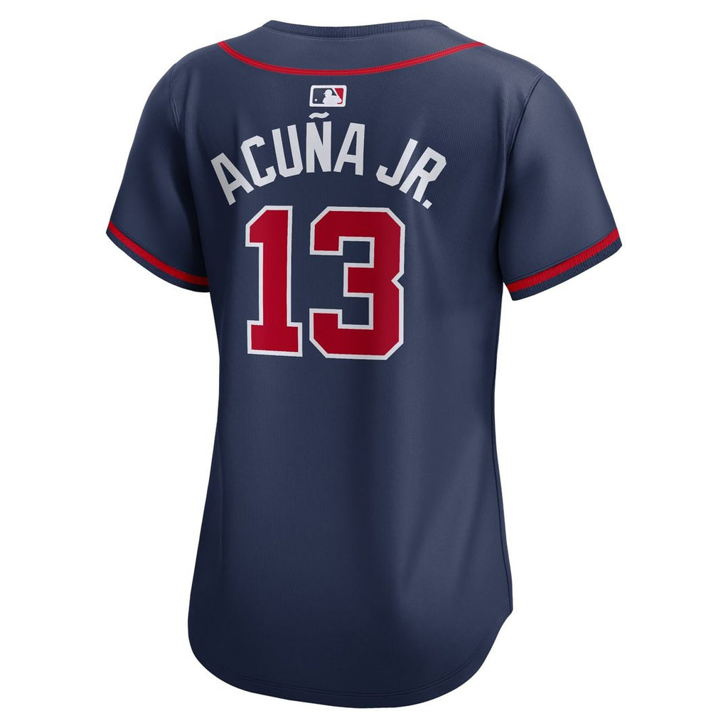 Atlanta Braves Ronald Acuña Jr. Nike Women's Alternate Limited Player Jersey – Navy