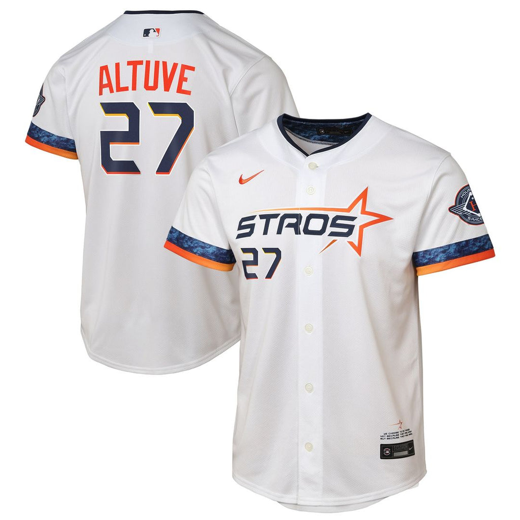 Houston Astros Jose Altuve Nike Youth 2025 City Connect Limited Player Jersey - White