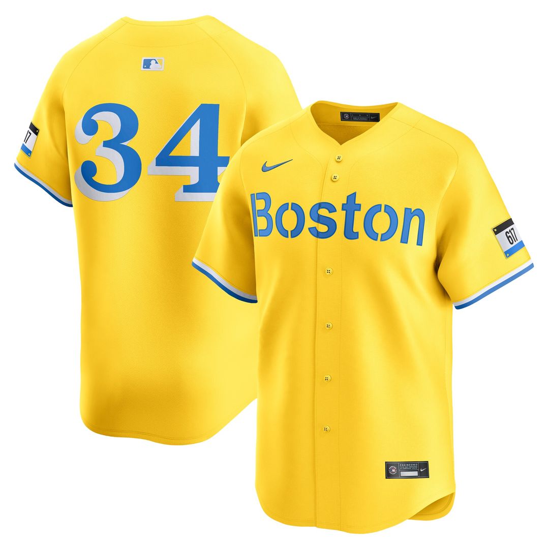 Boston Red Sox David Ortiz Nike City Connect Retired Player Jersey - Gold