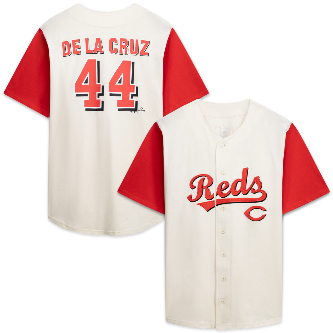 Cincinnati Reds Profile Big & Tall Two - Color Fashion Jersey - Cream/Red
