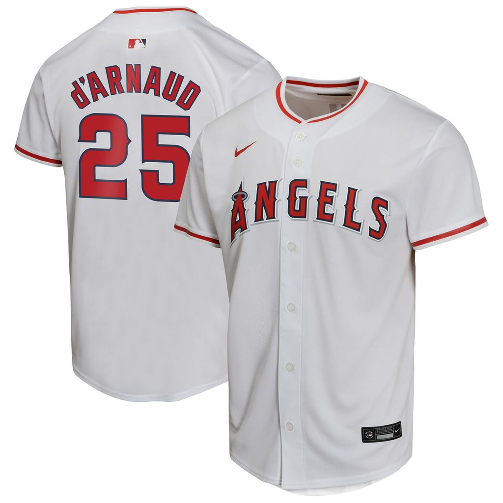 Los Angeles Angels Travis d'Arnaud Nike Youth Home Game Player Jersey - White