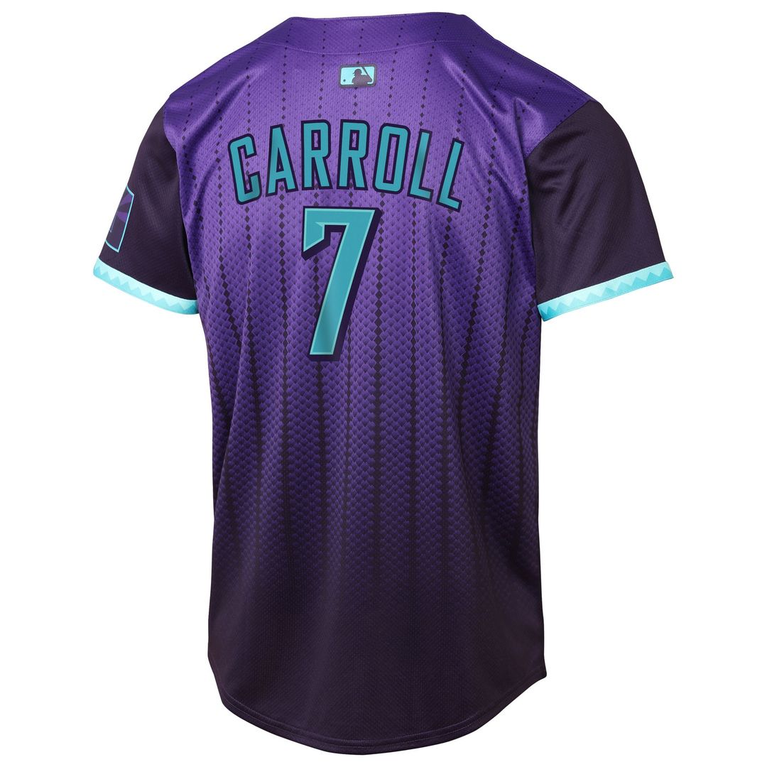 Arizona Diamondbacks Corbin Carroll Nike Youth 2025 City Connect Limited Player Jersey - Purple