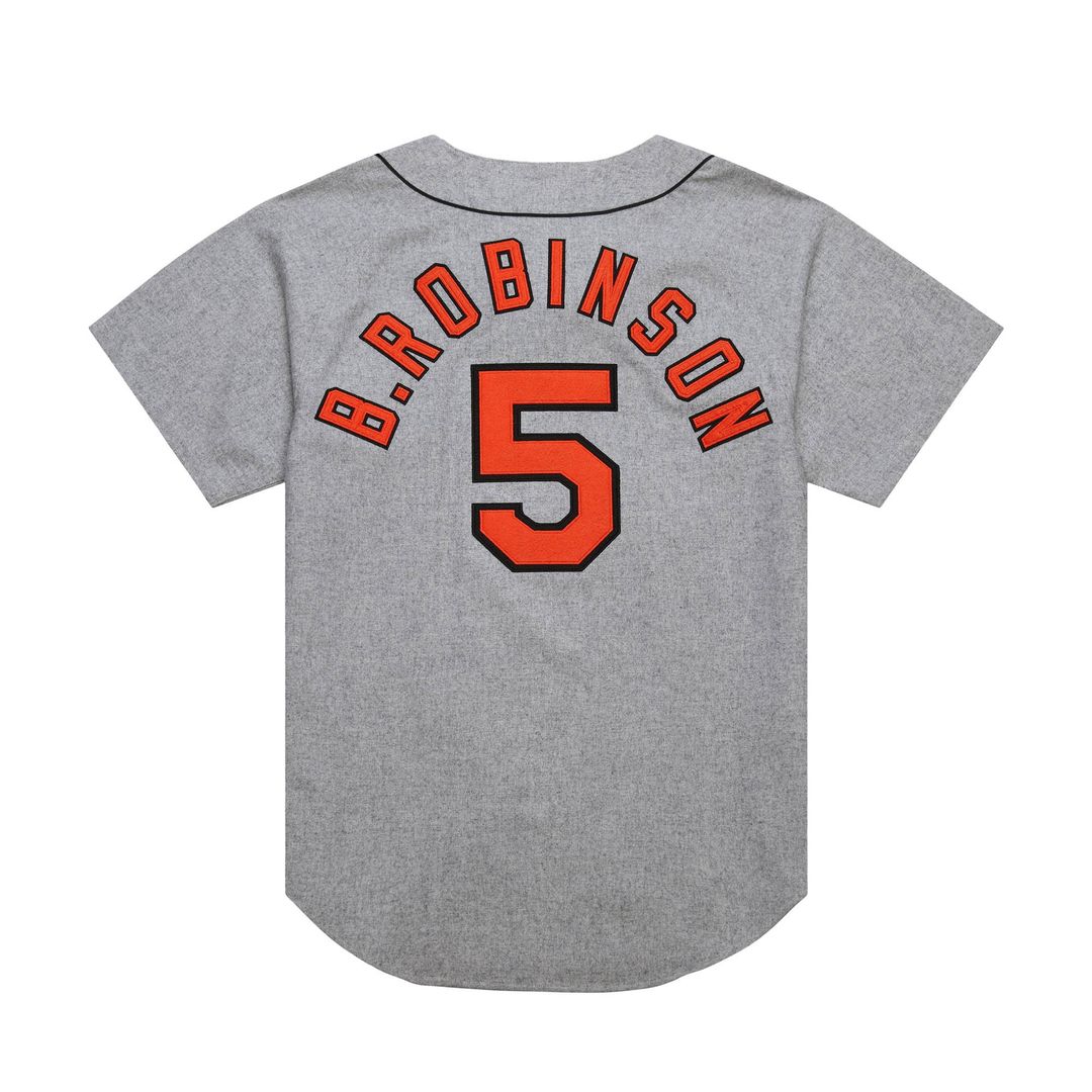 Baltimore Orioles Brooks Robinson Mitchell & Ness Cooperstown 1966 Authentic Jersey - Gray