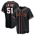 San Francisco Giants Jung Hoo Lee Nike Fashion Replica Black Out Jersey