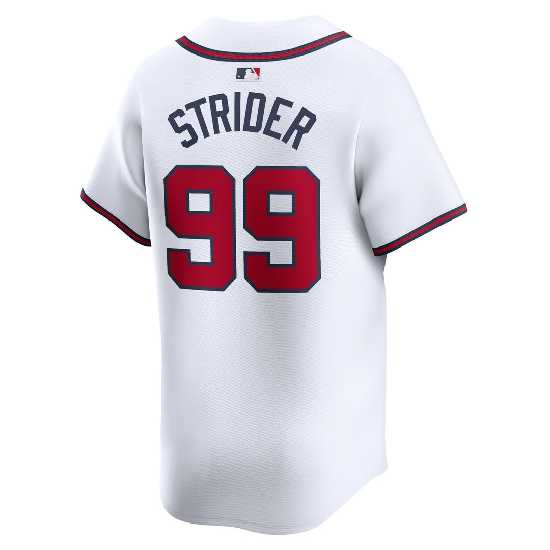 Atlanta Braves Spencer Strider Nike Home Limited Player Jersey - White