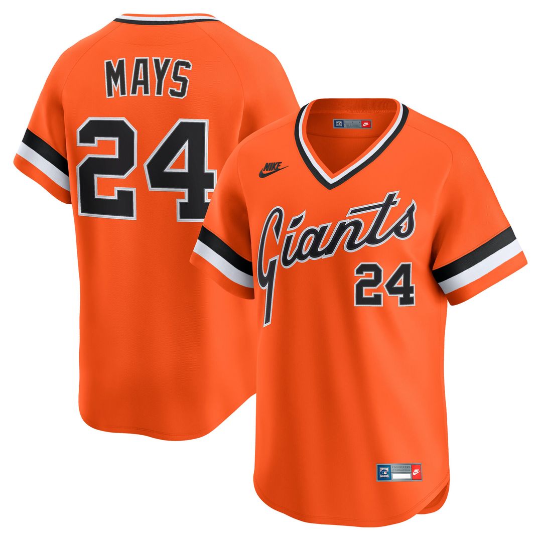 San Francisco Giants Willie Mays Nike Cooperstown Limited Jersey - Orange