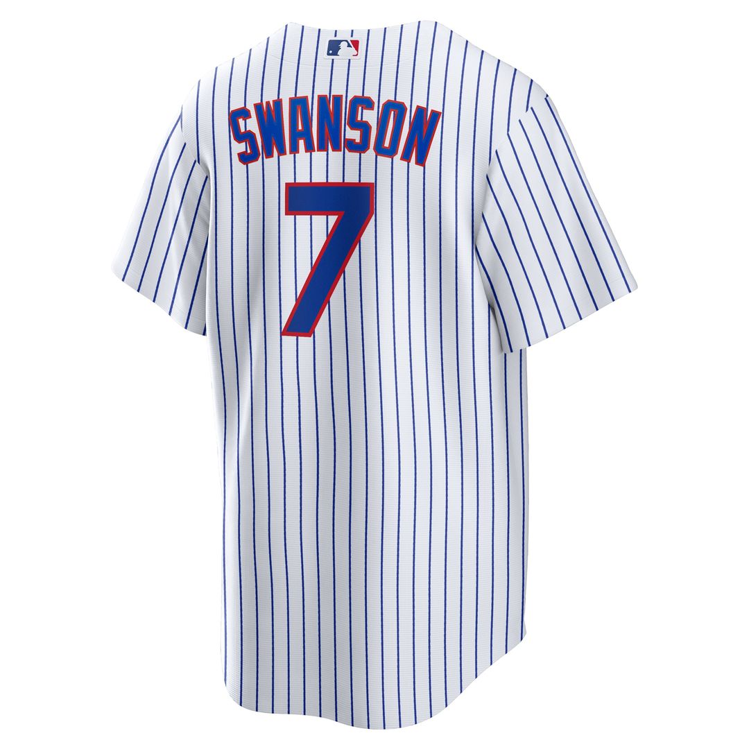 Chicago Cubs Dansby Swanson Nike Replica Player Jersey - White