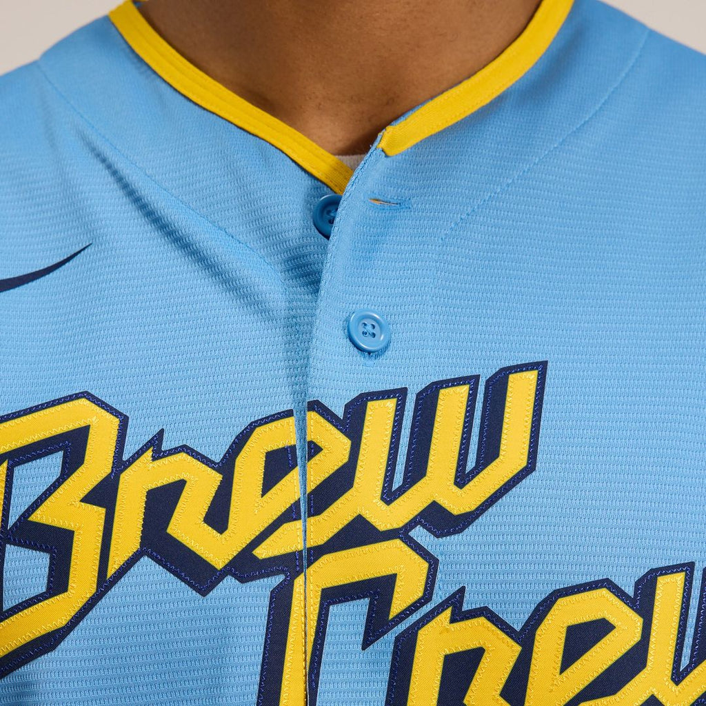 Milwaukee Brewers Nike City Connect Replica Team Jersey - Powder Blue