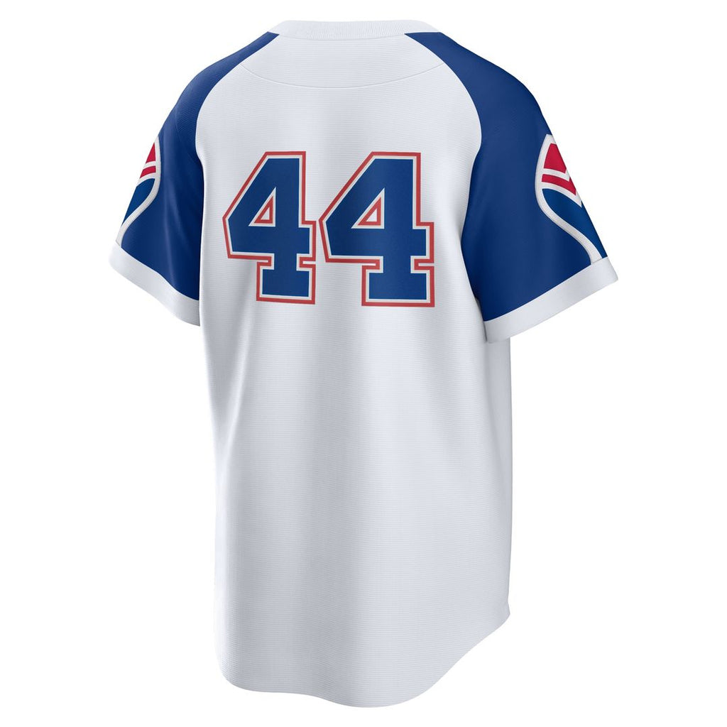 Atlanta Braves Hank Aaron Nike Home Cooperstown Player Jersey - White
