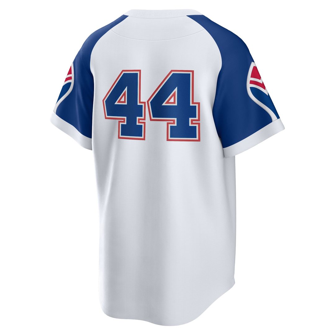 Atlanta Braves Hank Aaron Nike Home Cooperstown Player Jersey - White