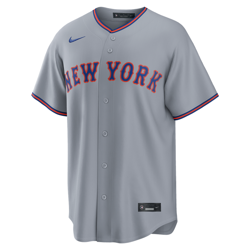 New York Mets Juan Soto Nike Road Replica Jersey - Gray