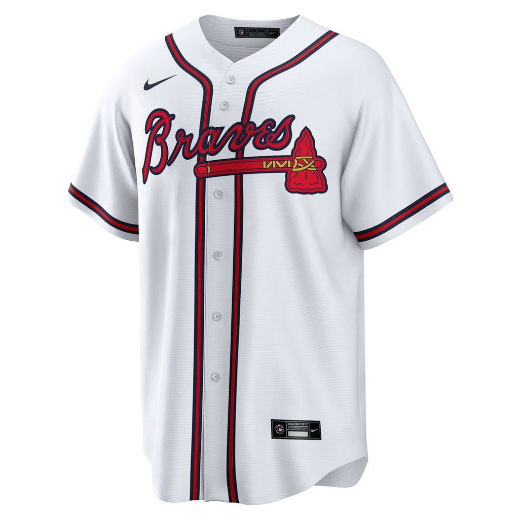 Atlanta Braves Reynaldo Lopez Nike Home Replica Jersey - White