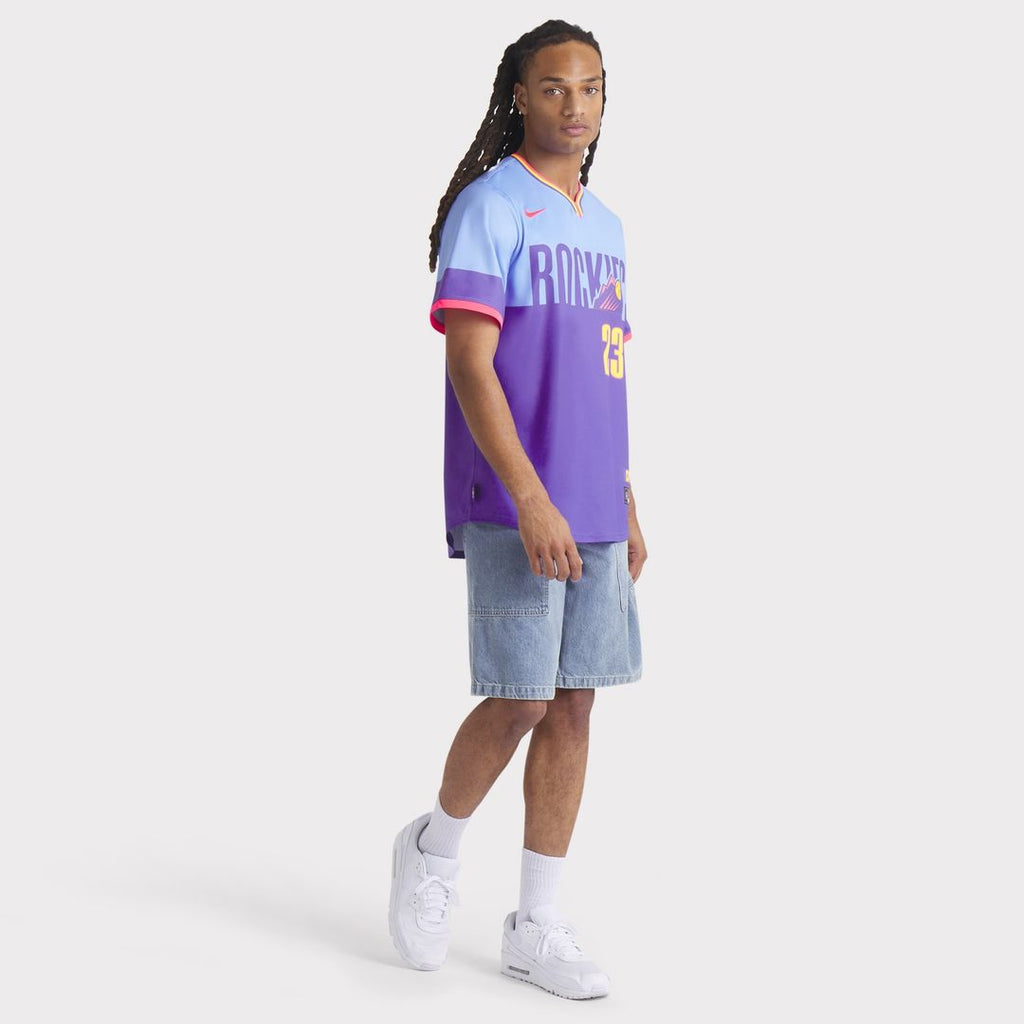 Colorado Rockies Kris Bryant Nike 2025 City Connect Limited Player Jersey - Purple/Light Blue
