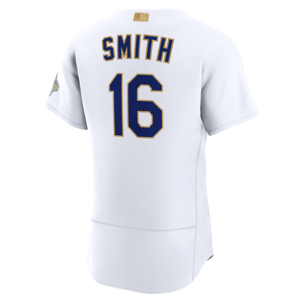 Los Angeles Dodgers Will Smith Nike 2026 Gold Collection Authentic Jersey - White