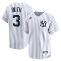 New York Yankees Babe Ruth Nike Throwback Cooperstown Limited Jersey - White