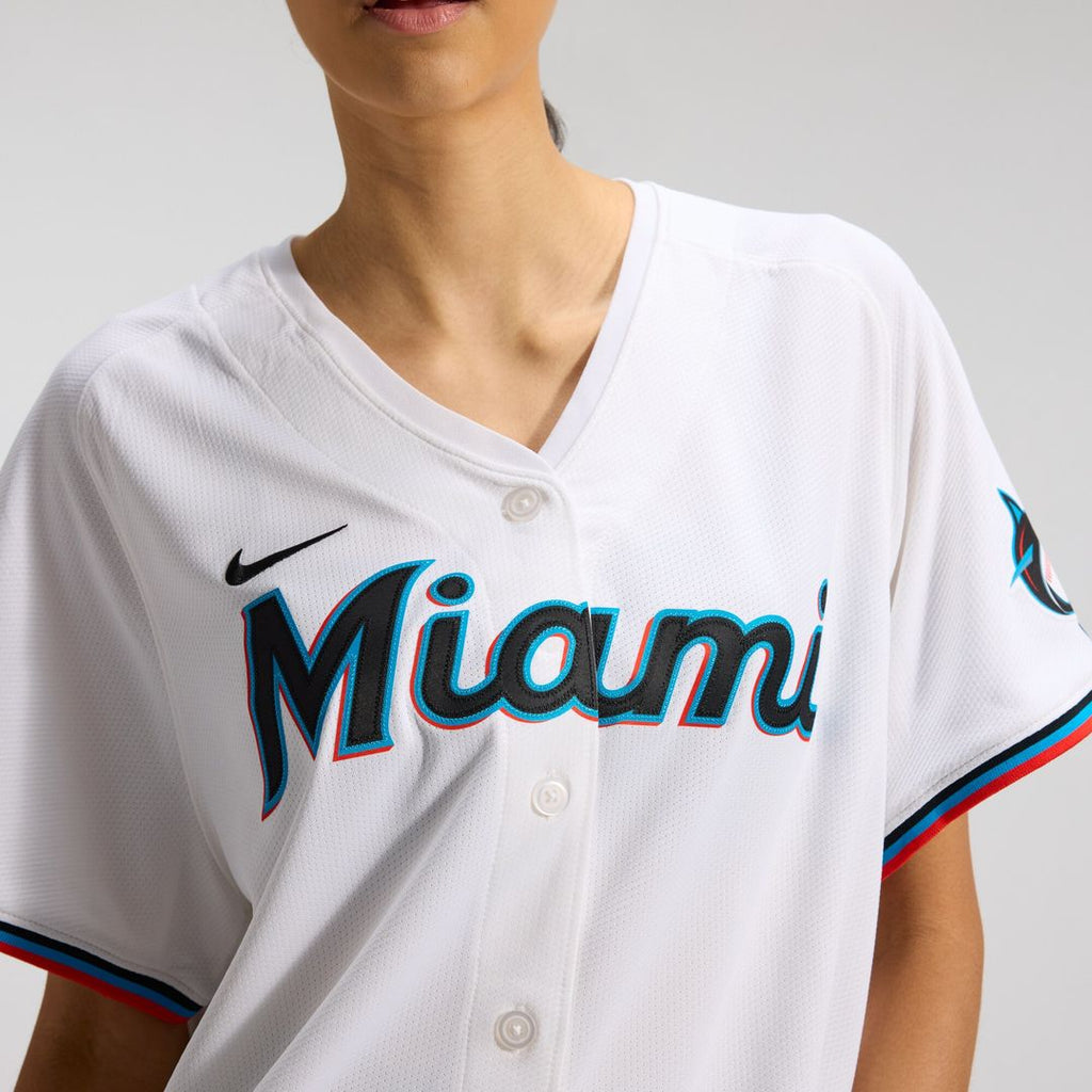 Miami Marlins Sandy Alcantara Nike Women's Home Limited Player Jersey – White