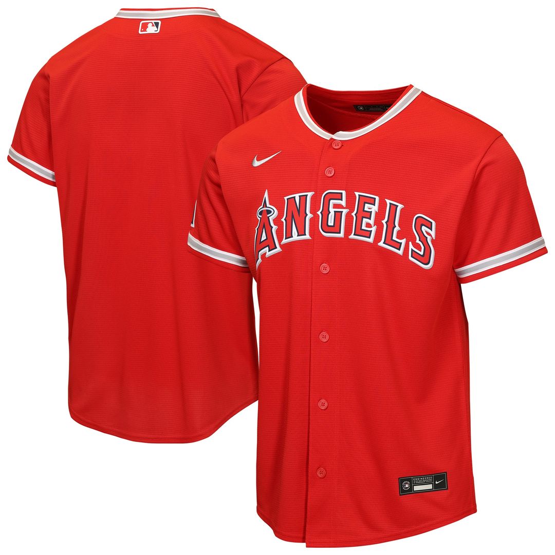 Los Angeles Angels Nike Youth Alternate Stadium Jersey - Red