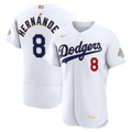 Los Angeles Dodgers Enrique Hernández Nike 2026 Gold Collection Authentic Jersey - White