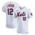 New York Mets Francisco Lindor Nike Home Elite Player Jersey - White