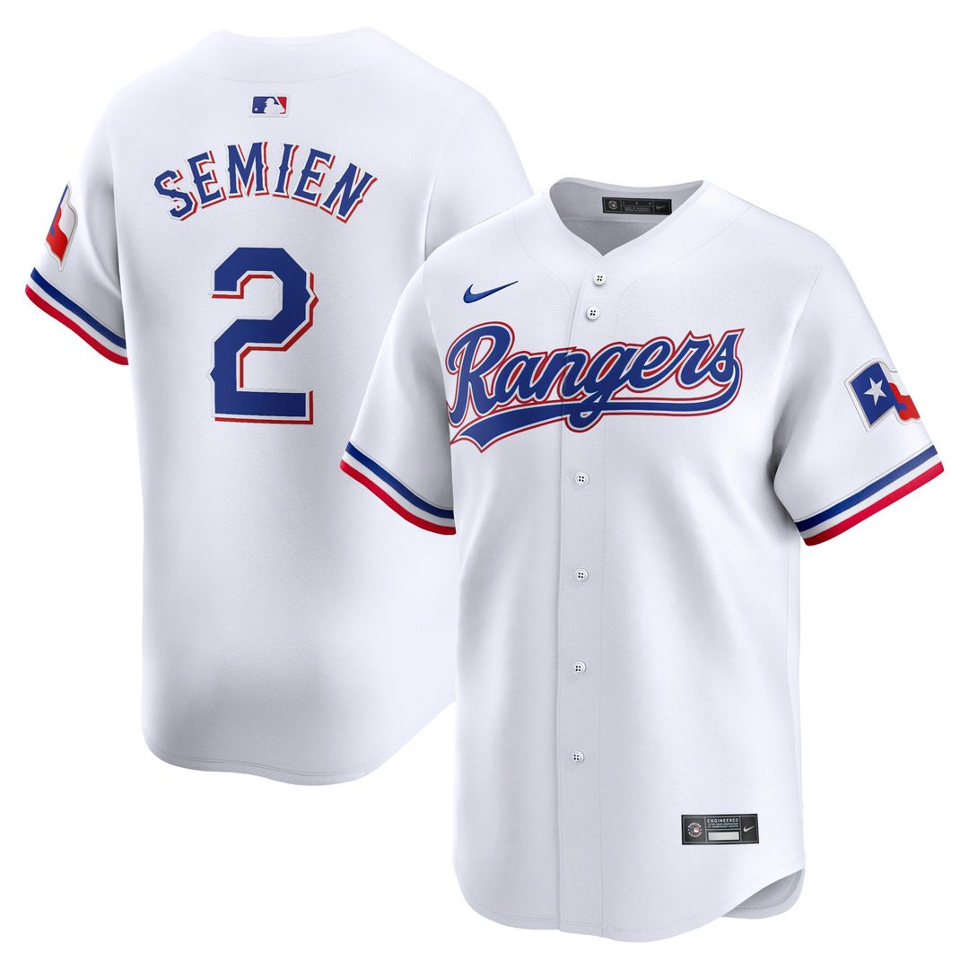 Texas Rangers Marcus Semien Nike Home Limited Player Jersey - White