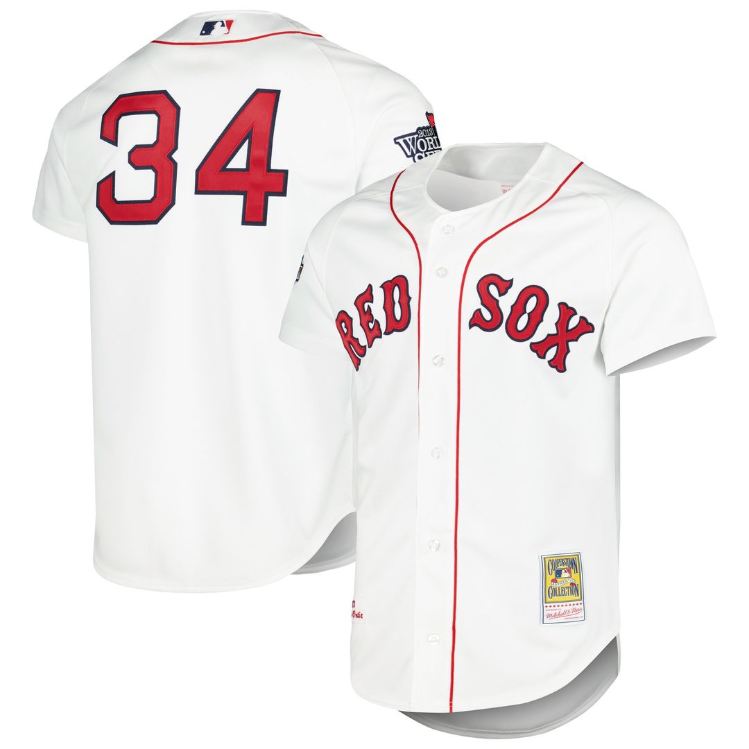 Boston Red Sox David Ortiz Mitchell & Ness Cooperstown Authentic Jersey - White