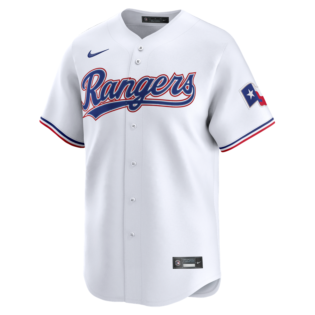 Texas Rangers Jacob deGrom Nike Home Limited Jersey - White