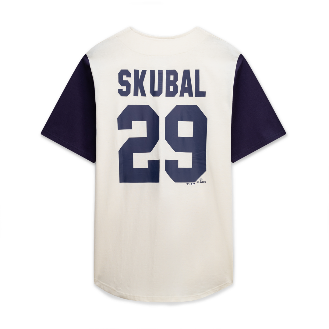 Detroit Tigers Profile Big & Tall Two - Color Fashion Jersey - Cream/Navy