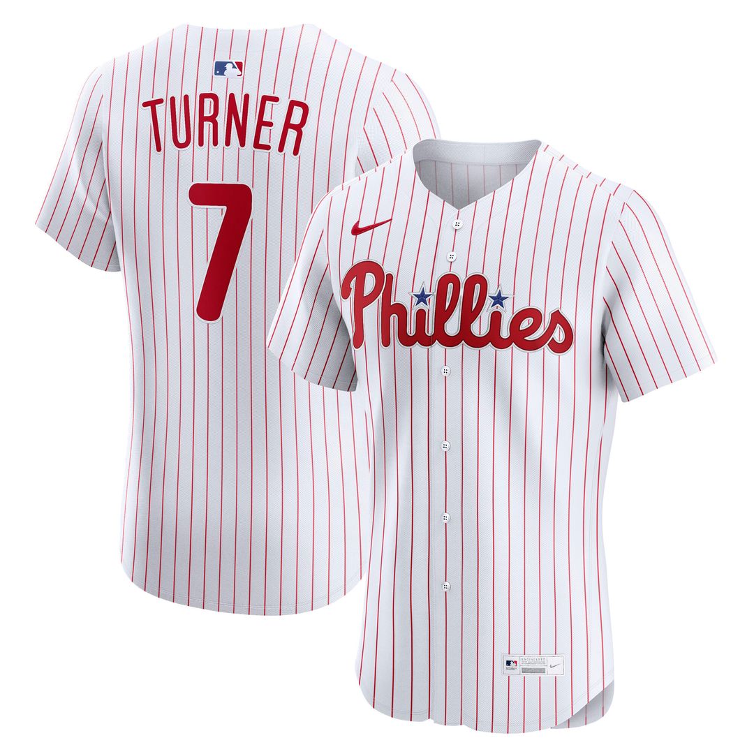 Philadelphia Phillies Trea Turner Nike Home Elite Jersey - White