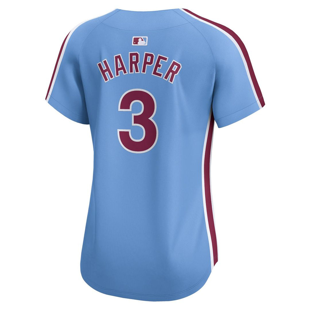 Philadelphia Phillies Bryce Harper Nike Women's Alternate Limited Player Jersey – Light Blue