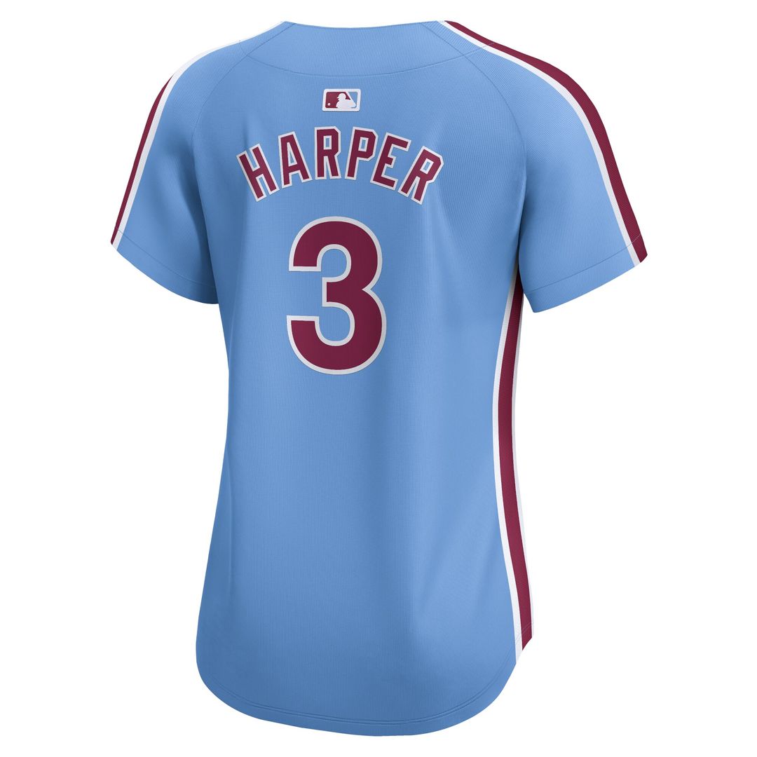 Philadelphia Phillies Bryce Harper Nike Women's Alternate Limited Player Jersey – Light Blue