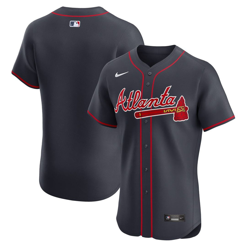 Atlanta Braves Nike Alternate Elite Jersey - Navy