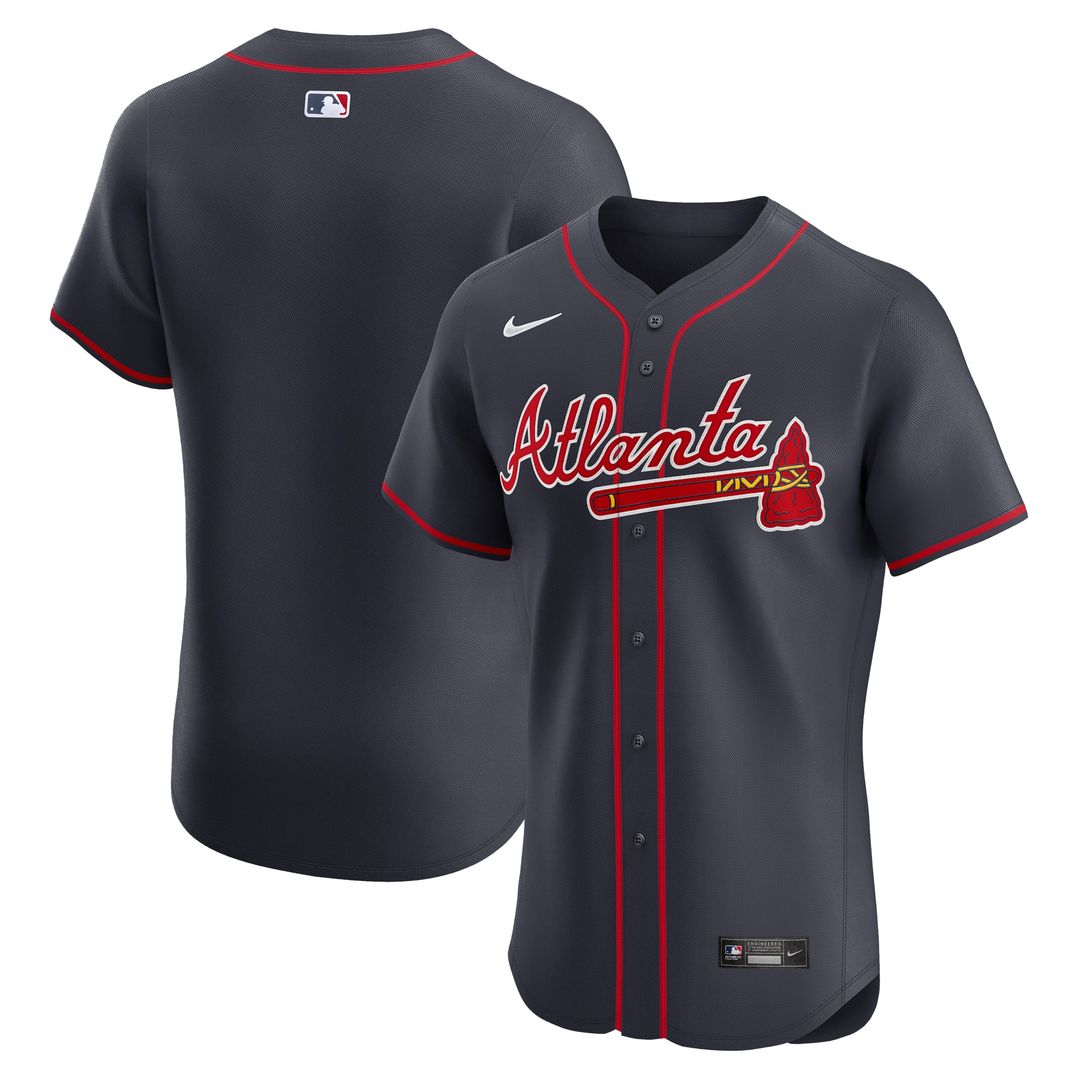 Atlanta Braves Nike Alternate Elite Jersey - Red