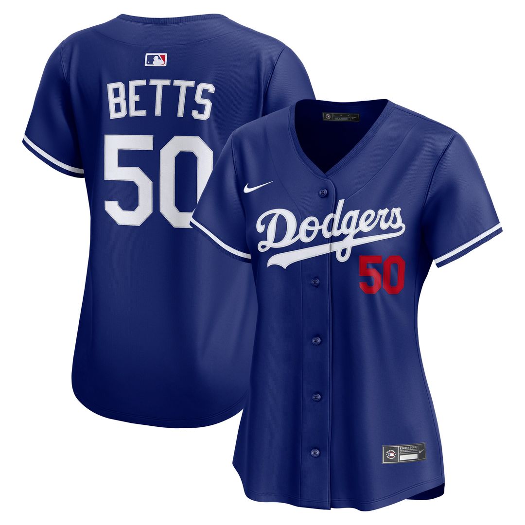 Los Angeles Dodgers Mookie Betts Nike Women's Alternate 2 Limited Player Jersey - Royal