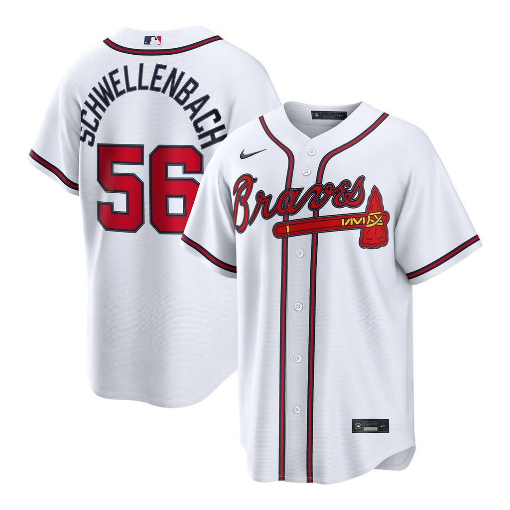 Atlanta Braves Spencer Schwellenbach Nike Home Replica Jersey - White