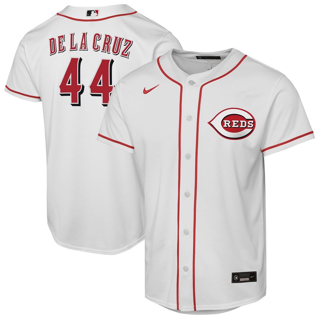 Cincinnati Reds Elly De La Cruz Nike Youth Home Replica Player Jersey - White