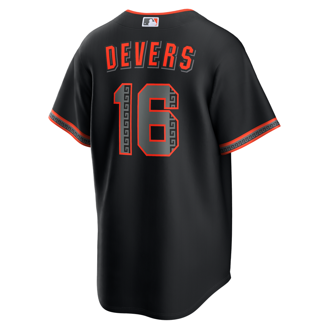 San Francisco Giants Rafael Devers Nike Alternate Replica Jersey - Black
