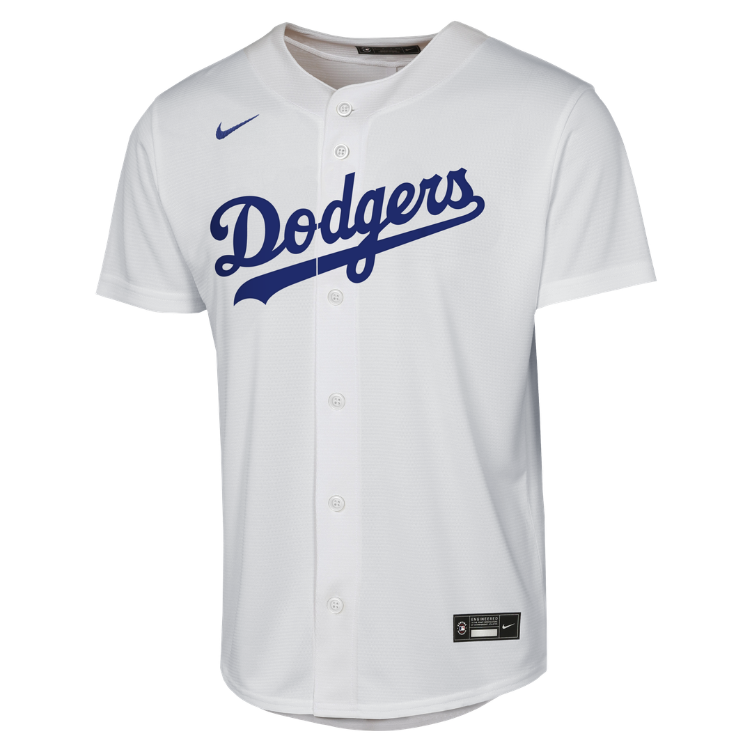 Los Angeles Dodgers Enrique Hernández Nike Youth Home Baseline Jersey - White
