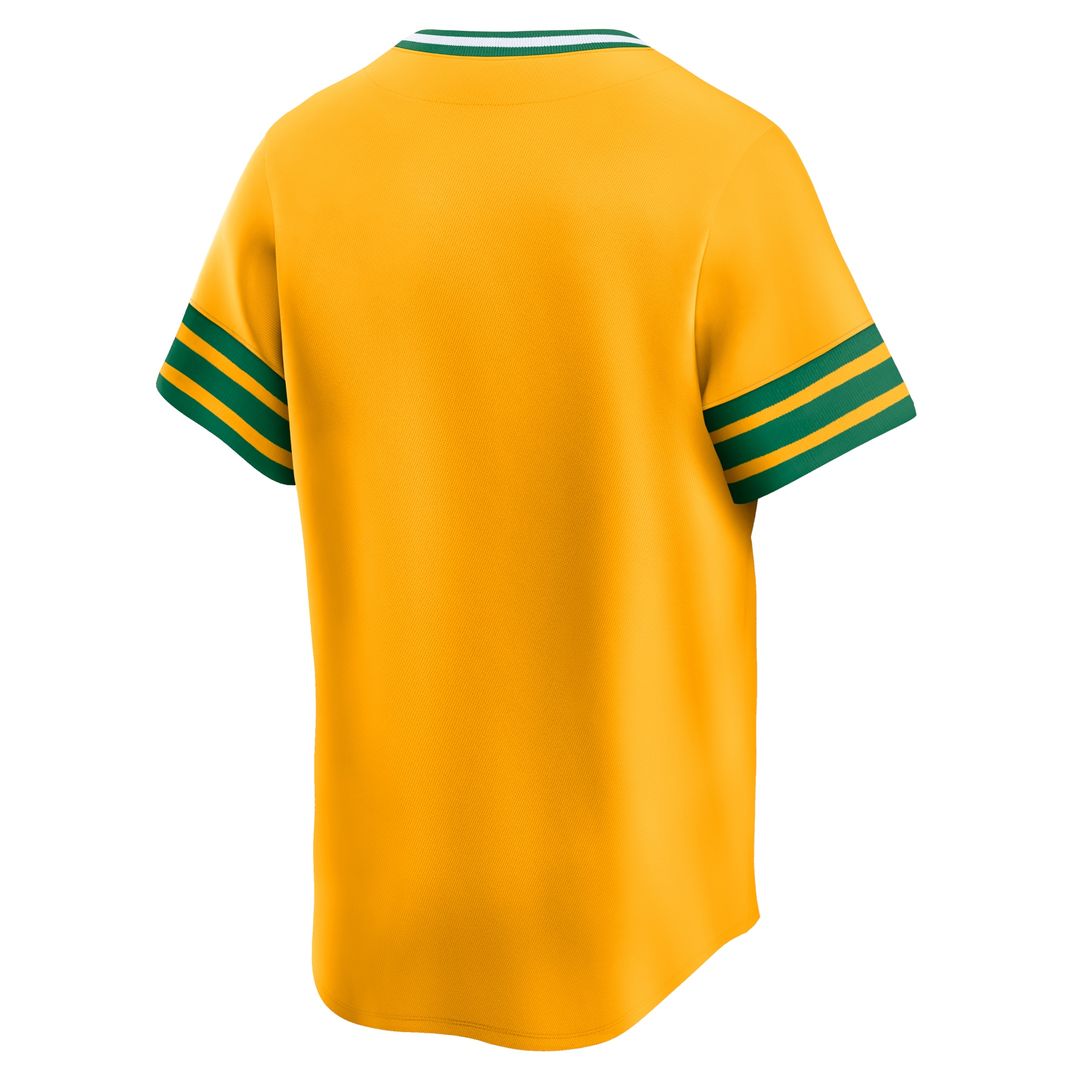 Athletics Nike Cooperstown Limited Jersey - Gold