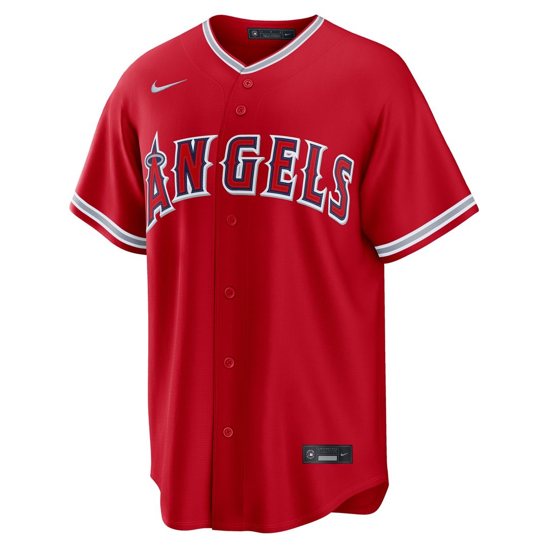 Los Angeles Angels Mike Trout Nike Road Replica Jersey - Gray