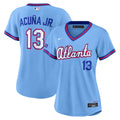 Atlanta Braves Ronald Acuña Jr. Nike Women's 2026 City Connect Stadium Jersey - Powder Blue