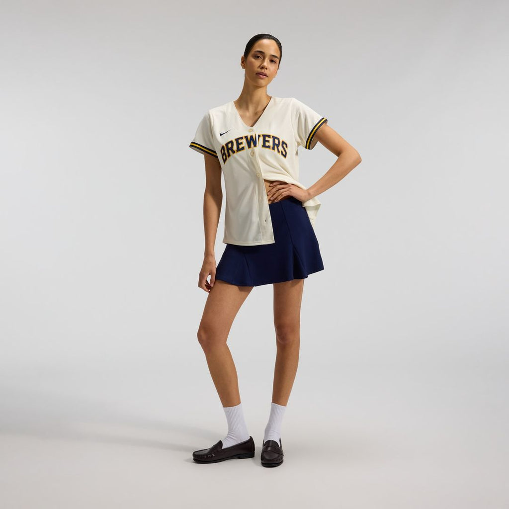 Milwaukee Brewers Sal Frelick Nike Women's Home Replica Jersey - Cream