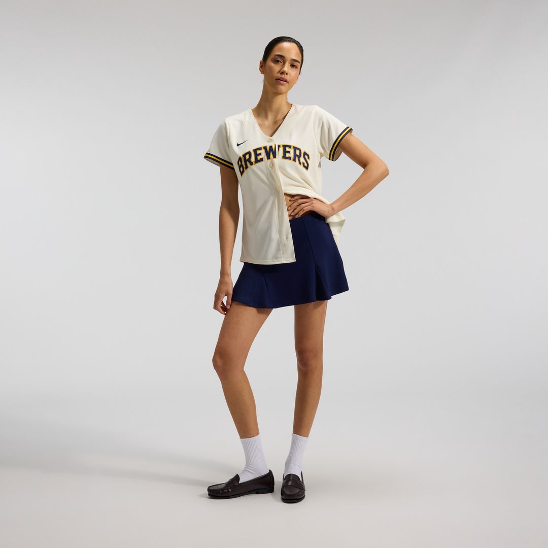 Milwaukee Brewers Sal Frelick Nike Women's Home Replica Jersey - Cream